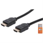 Cable Manhattan HDMI Alta Velocidad con Canal Ethernet Premium 5m Color Negro
