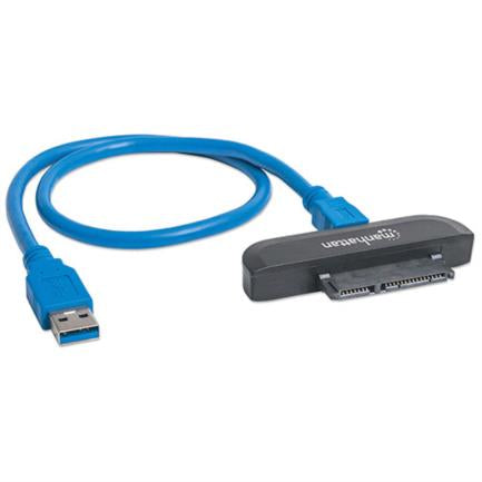 Adaptador Manhattan USB 3.0 a HDD SATA 2.5" Super Velocidad