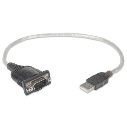 Convertidor Manhattan USB a Serial DB9M 45cm