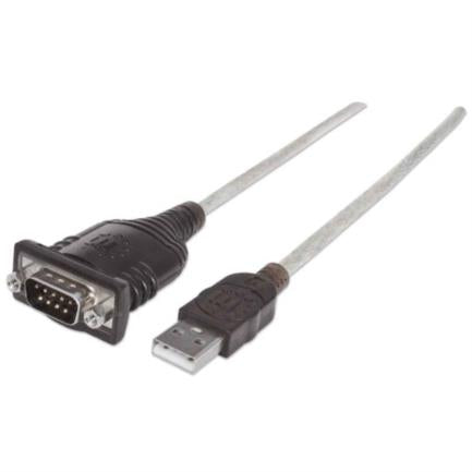 Convertidor Manhattan USB a Puerto Serial 1.8m