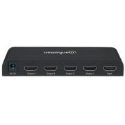 Video Splitter Manhattan HDMI 4K UHDTV 4 Puertos Color Negro