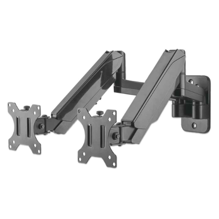 Soporte Monitor Manhattan Universal Pared para 2 Monitores 17" a 32" Pistón Hasta 8 Kg