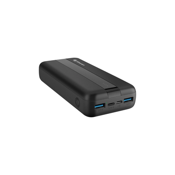 Power Bank Steren 20000mAh Carga Rápida 2 Salidas USB-C