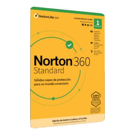 Licencia Antivirus ESD Norton 360 Standard 1 Año 1 Dispositivo
