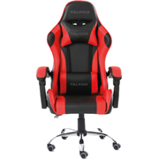 Silla Gamer Ergonómica Modelo Falkor Color Negro-Rojo