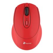 Mouse Nextep Inalámbrico Ergónomico USB 1600 dpi Batería Incluida Color Rojo