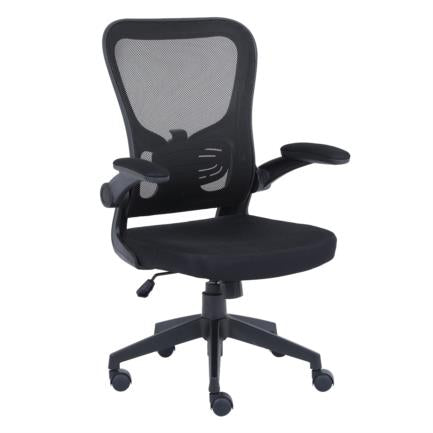 Silla ejecutiva Nextep de altura y Descansabrazos Ajustable Reclinable Tela/Malla Negro y Base Giratoria
