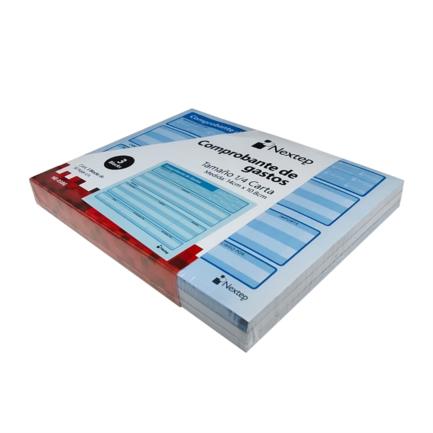 Comprobante de Gastos Nextep 1/4 Carta 3 Blocks C/50 CU