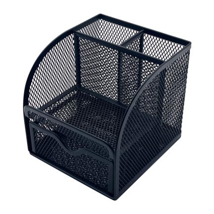 Organizador Malla Metalica Nextep 4 Secciones Negro