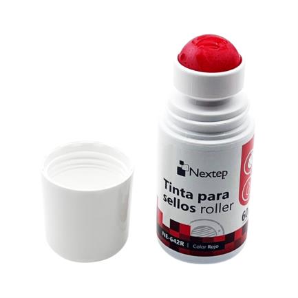 Tinta para Sellos Nextep Roller Rojo 60 ml