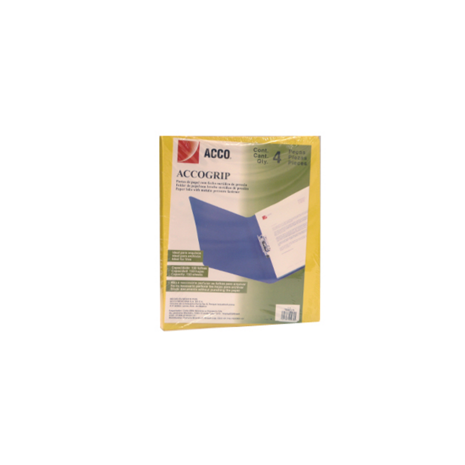 CARPETA ACCO GRIP T3 SH-964 CARTA AMARILLO C/4