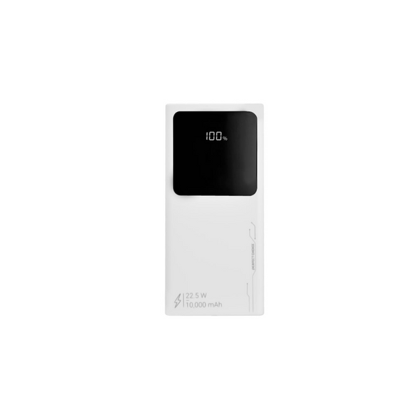 Power Bank Perfect Choice Carga Rápida 10000 mAh 22.5W 4 Puertos USB Micro/A/C Color Blanco