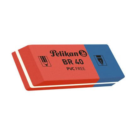Borrador Pelikan Tipo Plastica Libre de PVC para Borrador de Grafito y Tinta C/40