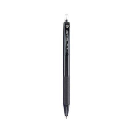 Bolígrafo Pilot BP-1 RT Fino Retráctil Color Negro C/12 Pzas