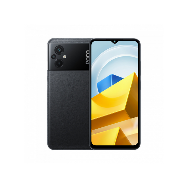 Smartphone Xiaomi POCO M5 6.58" 128GB/4GB Cámara 50MP+2MP+2MP/5MP Mediatek Android 12 Color Negro