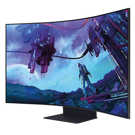 Monitor Gamer Samsung 55 in Odyssey Ark 2th Gen 4K 3840 x 2160 165HZ VA CURVO 1000R 1MS HDR10 BOCINAS GAMING HUB SMART