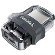 Memoria USB SanDisk Flash Ultra Dual Drive M3.0 64GB USB 3.0 USB Type-A Micro-USB Color Gris SDDD3-064G-G46