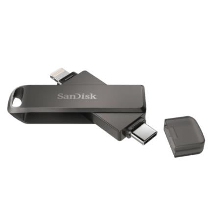 Memoria USB SanDisk iXpand Flash Drive Luxe 64GB USB-C 3.1 Gen 1 Color Negro para iPhone y iPad SDIX70N-064G-GN6NN