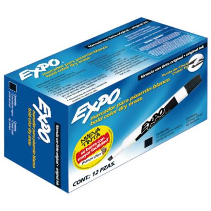 Marcador Sanford Expo 83001 Negro Cincel Pizarron Blanco