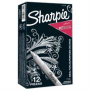 Marcador Sanford 39100 Sharpie Metalico Plata C/12