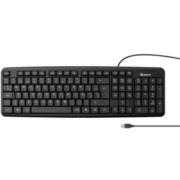 Teclado Steren Alámbrico USB con 105 Teclas Color Negro