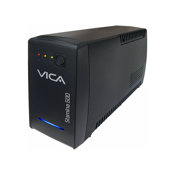 UPS Vica Stamina 500 Regulador Integrado 500VA/300W 8 Contactos Indicadores Visuales LED