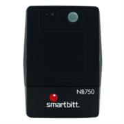 UPS Smartbitt Smart Interactive NB750 750VA/375 Watts 6 Contactos Protección de Línea Telefónica RJ-11