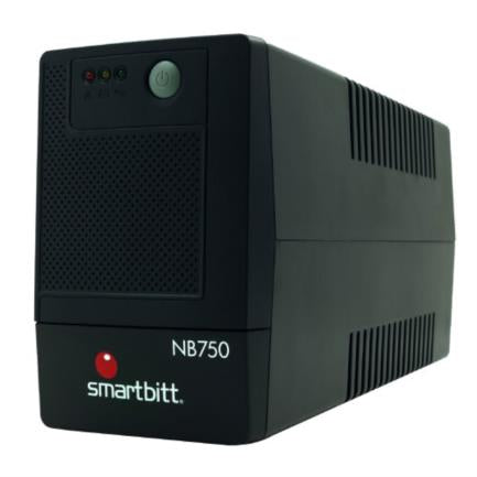 UPS Smartbitt Smart Interactive NB750 750VA/375 Watts 6 Contactos Protección de Línea Telefónica RJ-11