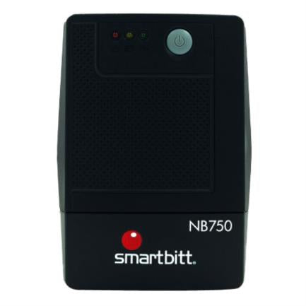 UPS Smartbitt Smart Interactive NB750 750VA/375 Watts 6 Contactos Protección de Línea Telefónica RJ-11