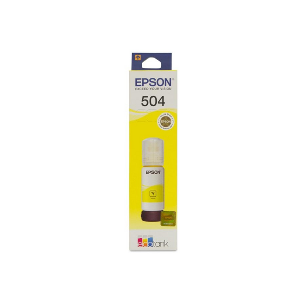 Tinta Epson Original T504 70ml EcoTank L4150/L4160 Color Amarillo