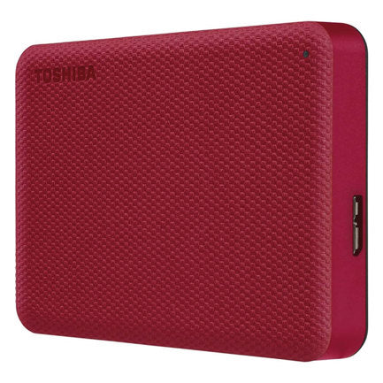 Disco Duro Externo Toshiba Canvio Advance V10 4TB 2.5" USB 3.2 Gen 1 Color Rojo para Windows/Mac