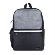 Mochila TechZone de 15.6" para Laptop Múltiples Compartimientos Color Negro con Gris