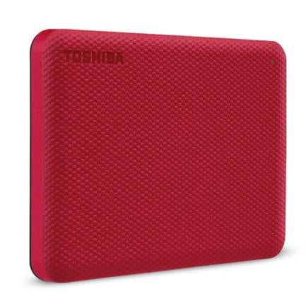 Disco Portátil Toshiba® Canvio® Advance V10, Rojo 2TB