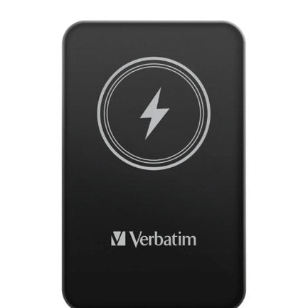 Cargador verbatim Charge and Go Essential Magnética Power Bank Carga Inalámbrica de 5000 mAh Color Negro