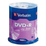 DVD+R Verbatim Life Series 16X 4.7GB 100Pk Spindle