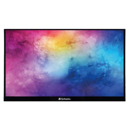 Monitor Verbatim Portátil 14" Full HD Resolución 1920x1080 Color Negro