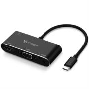 Adaptador Vorago ADP-350 5 en 1 USB Tipo C a HDMI/VGA/USB