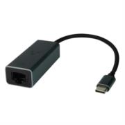 Adaptador Vorago ADP-210 Tipo C a Ethernet RJ45 1GBPS 200mm Color Negro