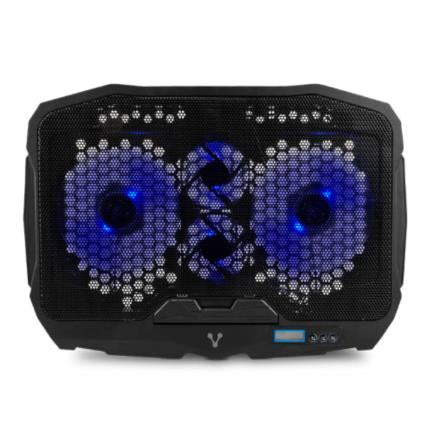 Base Enfriadora Vorago CP-301 Laptop Hasta 17" 5 Posiciones LED Ventiladores Color Negro