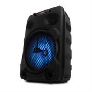 Bocina Vorago KSP-301 v2 8" Reproductor Audio Bluetooth Karaoke Color Negro