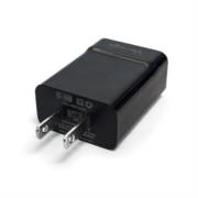 Cargador Vorago AU-302 Pared Carga Rápida 2.4A USB Color Negro