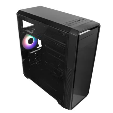 Gabinete Game Factor CSG300 ATX USB 3.0 Ventilador 120mm Cristal Color Negro