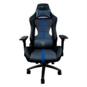 Silla Game Factor CGC650 Tapizado Automotriz Reclinable Descansa Brazos 4D Altura Ajustable Frenos Color Negro-Azul