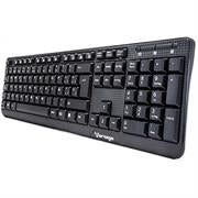 Teclado Vorago KB-102 Multimedia Usb Negro