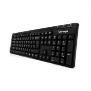 Teclado Vorago KB-202 Multimedia USB Color Negro