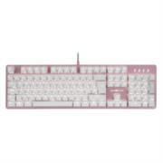 Teclado Mecánico Game Factor KBG400 Retroiluminado Switch Rojo USB Rosa