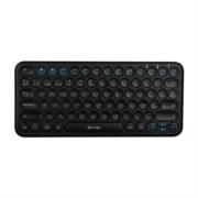 TECLADO VORAGO KBW-400 SLIM REGARGABLE TIPO C 2 BLUETOOTH + WIRELESS NEGRO