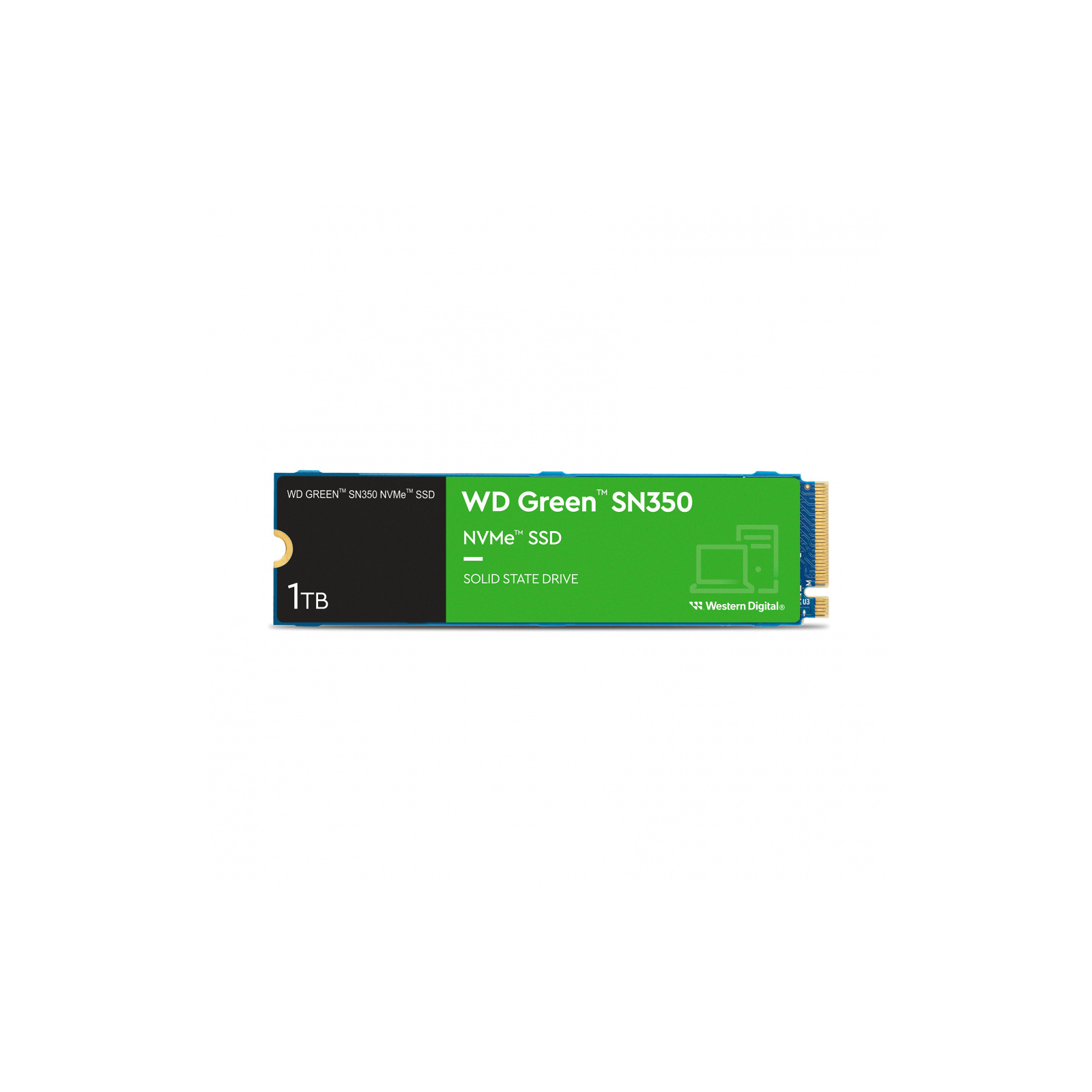 Unidad De Estado Solido SSD Interno Western Digital Green SN350 1TB M.2 2280 PCIe 3.0 NVMe Lect 2400/1850 MBs para PC y