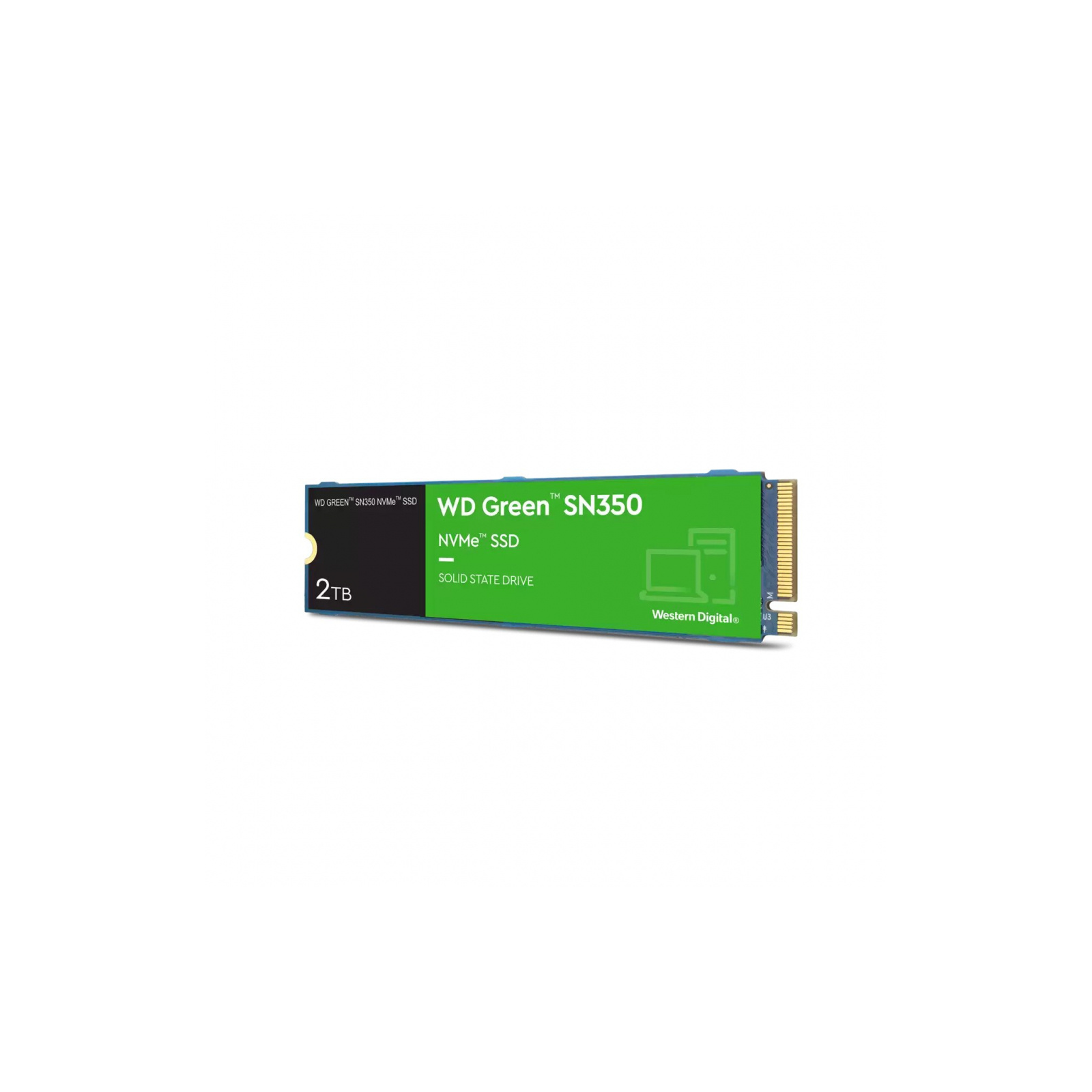 Unidad De Estado Solido SSD Interno Western Digital Green SN350 2TB M.2 2280 PCIe 3.0 NVMe Lectura 3200/3000 MBs