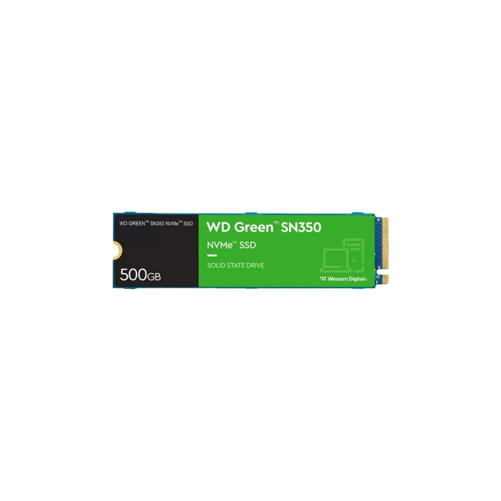 Unidad De Estado Solido SSD Interno Western Digital Green SN350 500GB M.2 2280 PCIe 3.0 NVMe Lect 2400/1500 MBs para PC